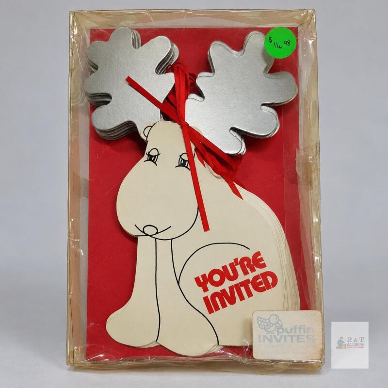 Moose-Shaped Invitations with Envelopes -