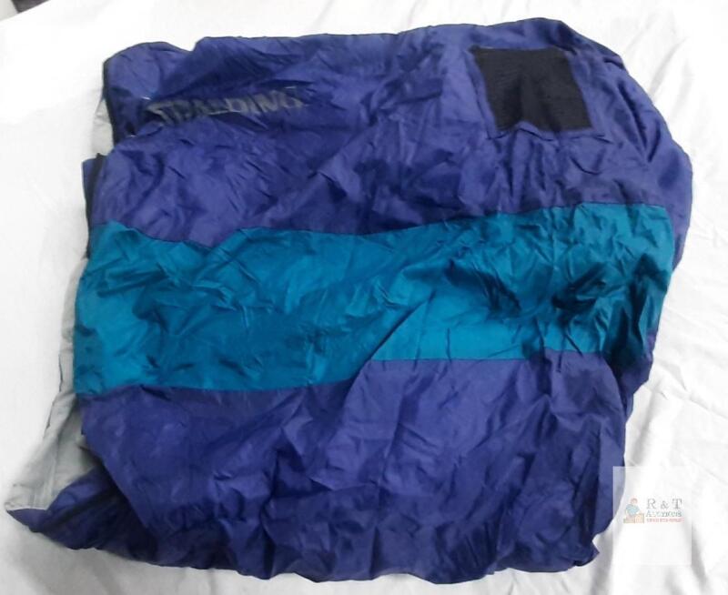 Vintage Spalding Rectangular Sleeping Bag, Blue/Teal, Outdoor Camping