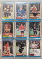 1989 - 1990 O Pee Chee NHL Hockey Trading Card Set in Binder - Complete . Cards have been in binder a long time , page do stick together