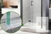 new Shower Door Seal Strip 3/8" (10mm) for Frameless Glass, 2 Pack, 39" Ultra-Clear PVC with Sweep - 2