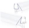 NEW Shower Door Seal Strip 2 Pack, 39&rdquo; Ultra-Clear PVC, Fits 3/8&rdquo; (10mm) Frameless Glass Doors