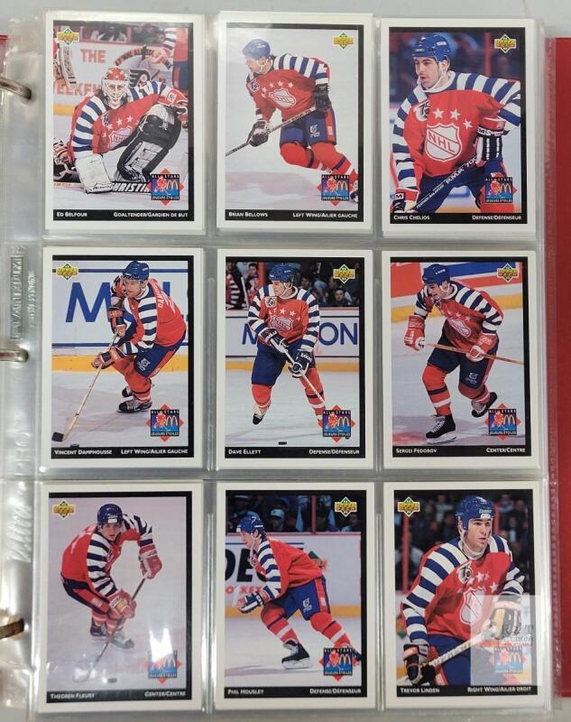 1990-2002 McDonald's NHL Hockey Trading Card Singles in Binder . 340+ Cards