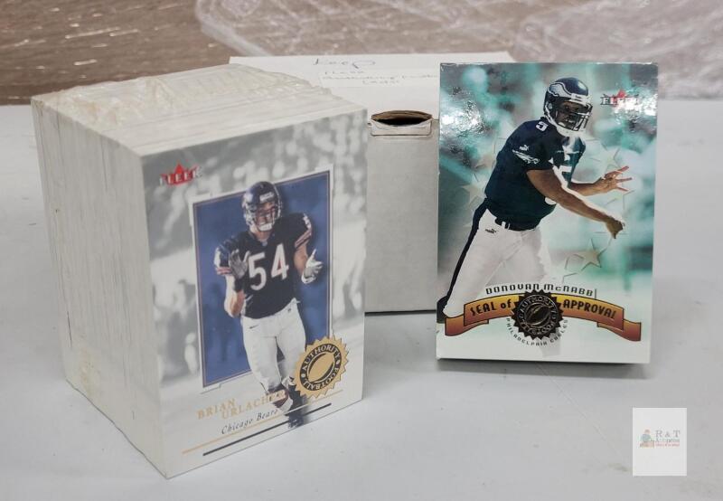 2001 Fleer Authority NFL Football Trading Card Base Set #1 - #100 & 2 Subsets - Sealed