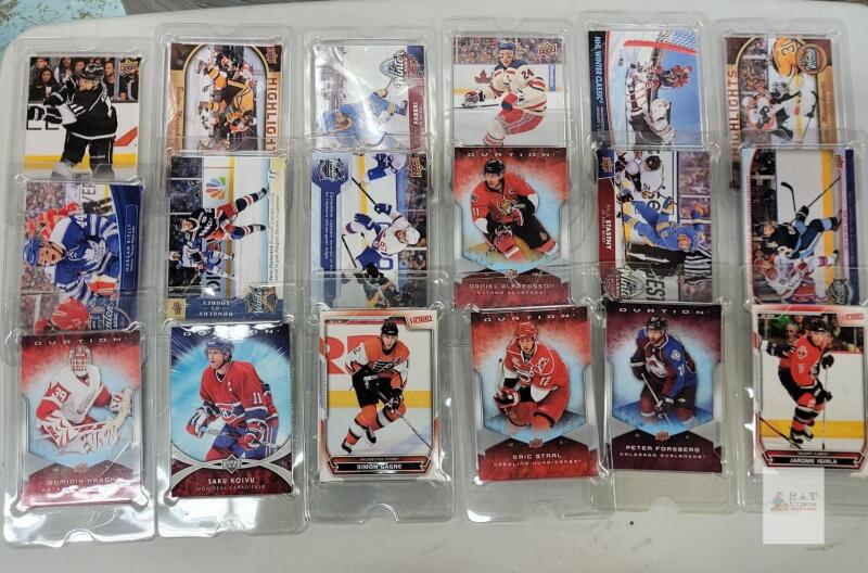 2007 - 2018 NHL Hockey Oversize Trading Card Singles , 18 Trading Cards . UD & Victory