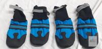NEW Large Dog Boots with Reflective Velcro Straps, Anti-Slip Sole, Water-Resistant, Set of 4