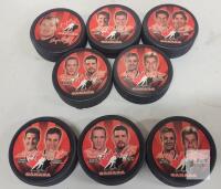 2002 McDonald's Team Canada Olympic Hockey Pucks - Complete Set plus 3 Extra