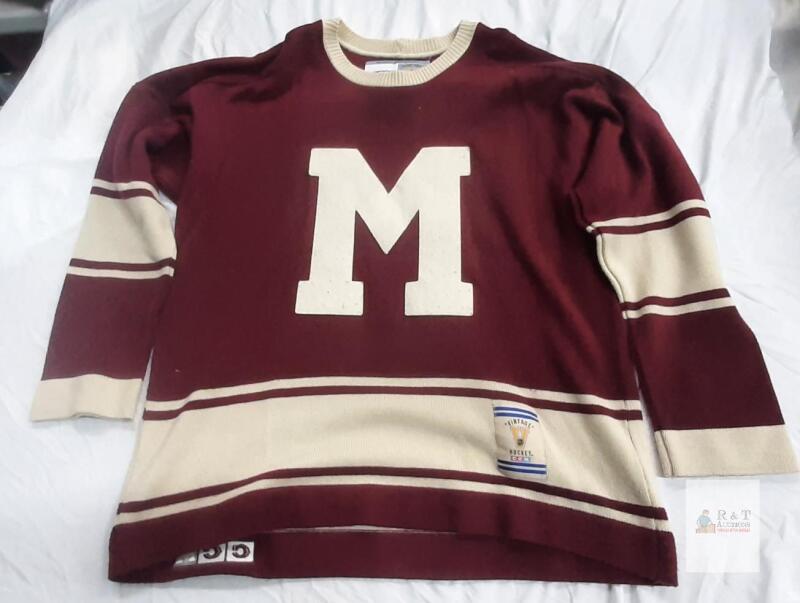 CCM NHL Vintage Hockey Jersey Montreal Maroons Throwback XL Made in Canada