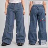 NEW Blue Jeans with Bunny & Heart Back Detail, Size XL