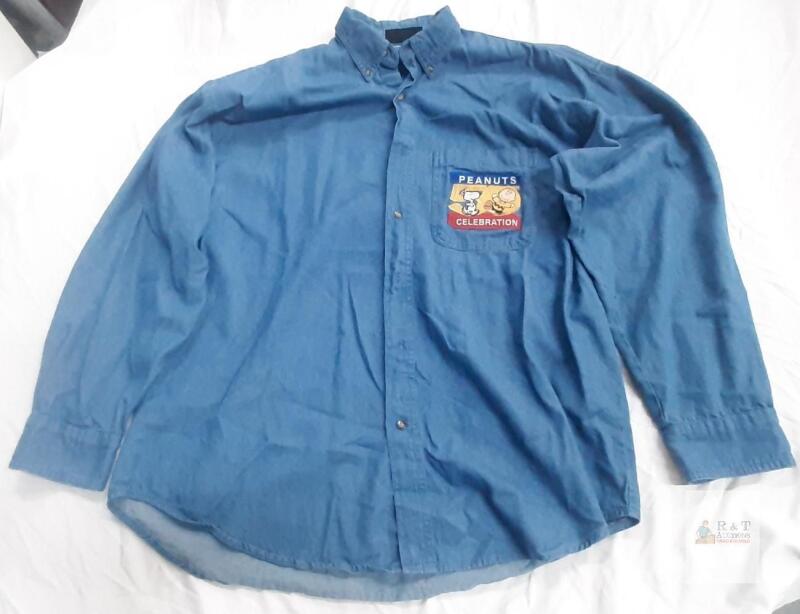 Lighthouse Apparel Peanuts 50th Celebration X-Large Denim Shirt