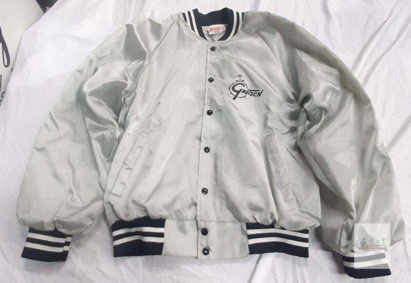 Vintage Hartwell Gretsch Satin Varsity Jacket, Large 42-44, Made in USA