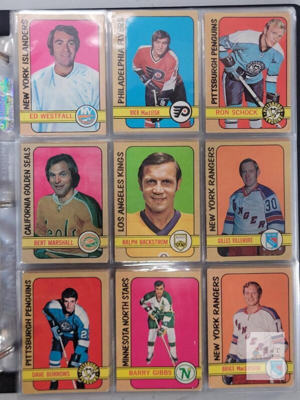 1972 - 1973 O Pee Chee NHL Hockey Trading Card Singles , 171 Trading Cards