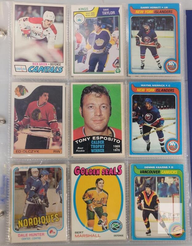 1971 - 1982 O Pee Chee NHL Hockey Trading Card Singles , 300+ Trading Cards