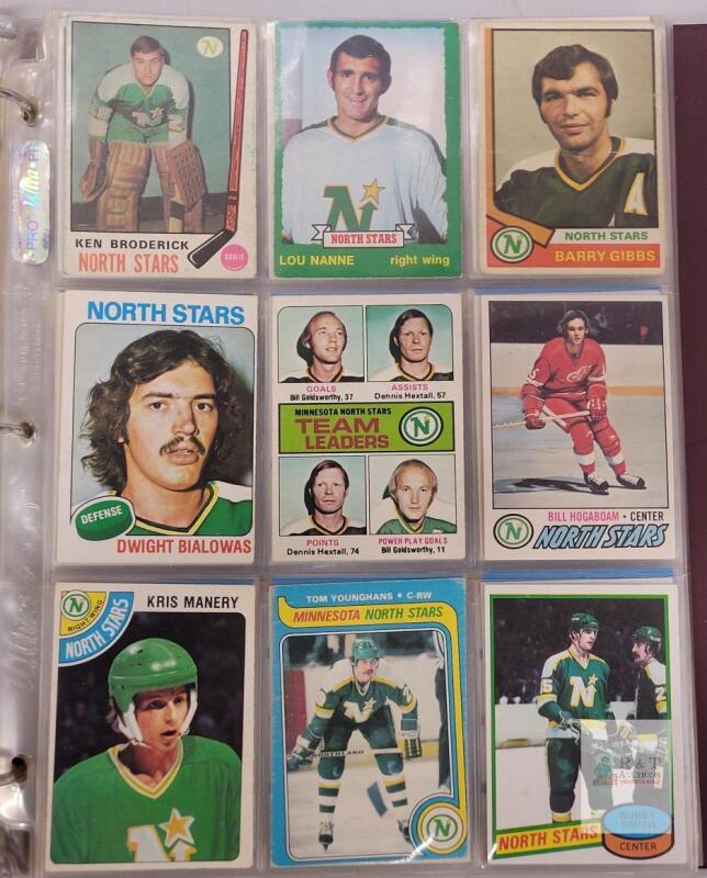 1969 - 2021 Minnesota North Stars / Dallas Stars NHL Hockey Trading Cards