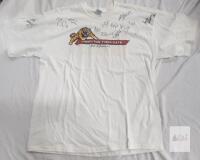 Autographed Hamilton Tiger-Cats XL T-Shirt with Multiple Signatures
