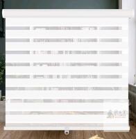 NEW LUCKUP Cordless Zebra Blind, White, 26" W x 72" H, Cordless Free-Stop Design, Polyester Fabric