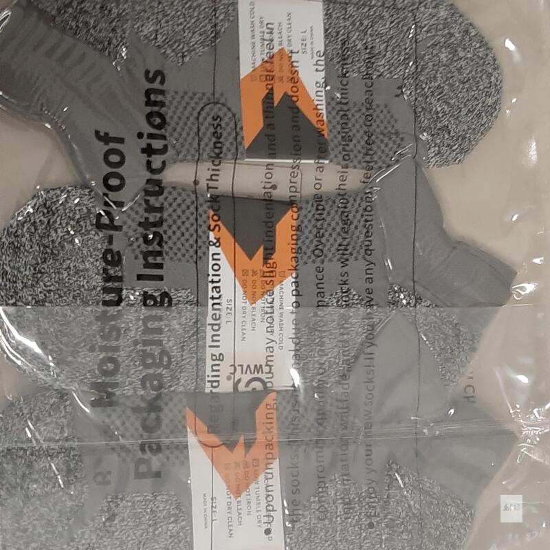 new L Gray Large Performance Athletic Socks with Moisture-Wicking and Cushioning
