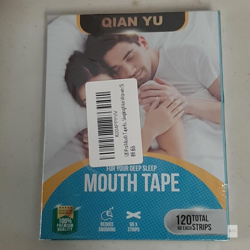 QIAN YU Mouth Tape &ndash; 120 Strips, 95% Cotton, Hypoallergenic Adhesive